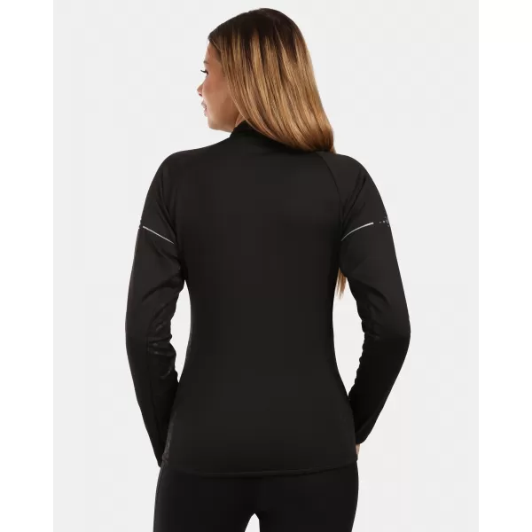  Fleece-Sweatshirt für Damen KILPI JUNIE-W ZL0207KI SCHWARZ 