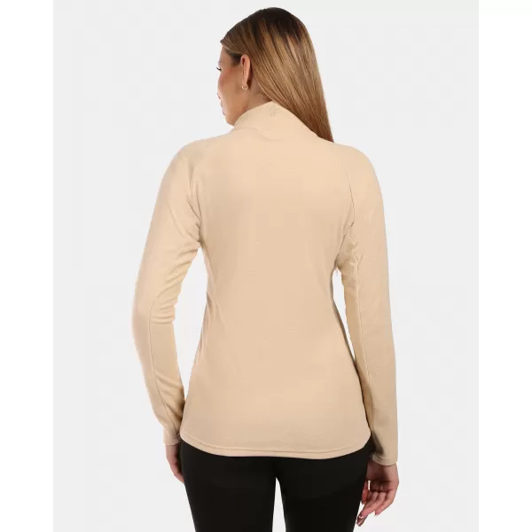  Fleece-Sweatshirt für Damen KILPI ALMERI-W ZL0211KI BEIGE 