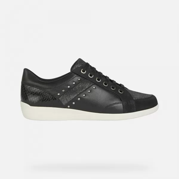 Damen-Sneaker GEOX MYRIA SCHWARZ 