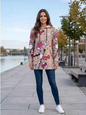 Damen-Sweatshirt ALTISPORT GITA BEIGE