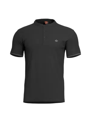T-Shirt PENTAGON LEVANTES HENLEY T-SHIRT STRIPES K09025 SCHWARZ