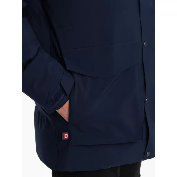  Herren-Winterjacke OMBRE OM-JAHP-0306 MARINEBLAU 