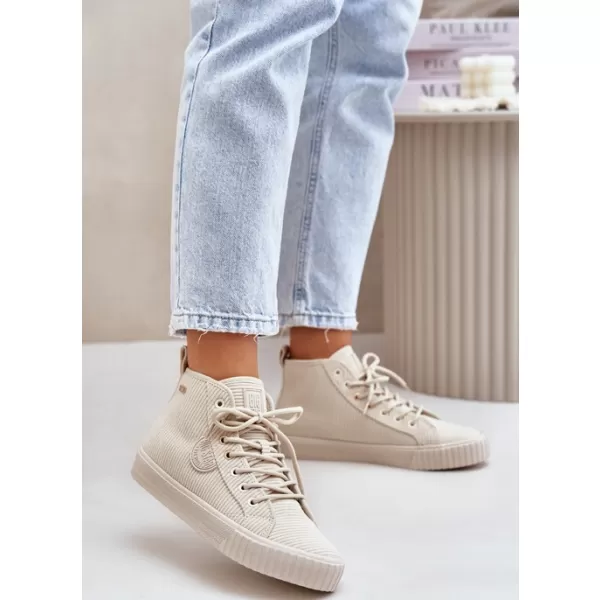  Isolierte Damen-Sneaker BIG STAR OO274771 BEIGE Big Star Shoes 