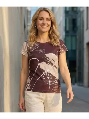 Damen Freizeitshirt Premium ALTISPORT VOJ/ALW120TR06 BRAUN