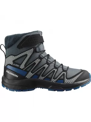 Kinderschuhe SALOMON XA PRO V8 WINTER WATERPROOF J TURBULENZ/SCHWARZ/DUNKELBLAU