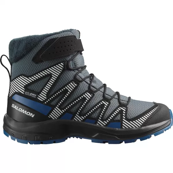  Kinderschuhe SALOMON XA PRO V8 WINTER WATERPROOF J TURBULENZ/SCHWARZ/DUNKELBLAU 