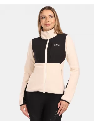 Fleece-Sweatshirt für Damen KILPI KAJAANI-W ZL0209KI BEIGE