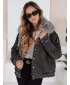 Damenjacke DSTREET FURDENIM TY5185 DUNKELGRAU