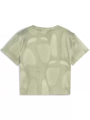 Damen-T-Shirt PUMA DARE TO AOP BABY TEE 63214582 LUX-ARMEE