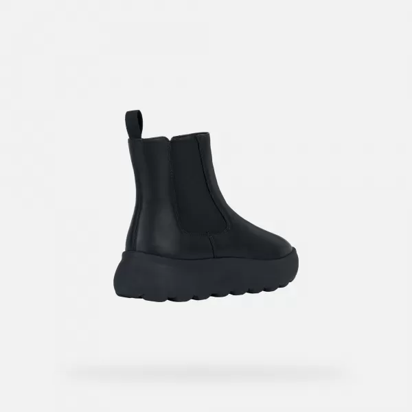  Damen-Stiefeletten GEOX SPHERICA EC4.1 SCHWARZ 