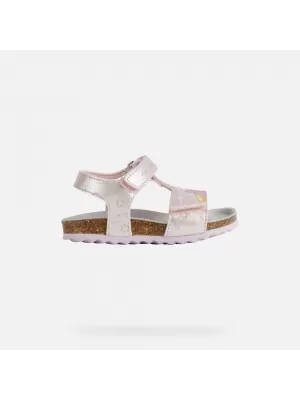 Sandalen für Mädchen GEOX CHALKI HELLROSA
