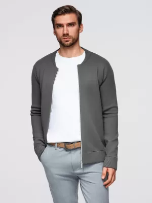 Herrenpullover OMBRE OM-SWZS-0146 GRAPHIT
