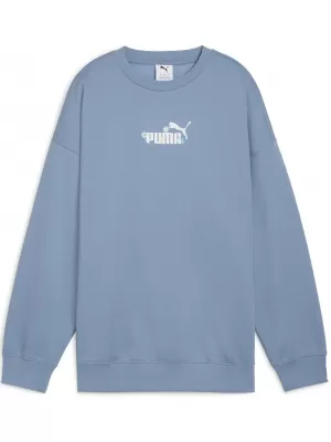Damen Sweatshirt PUMA ESS NATURE 2 0 OVERSIZED CREW FL 68807834 COOL BLAU
