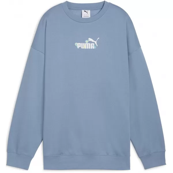  Damen Sweatshirt PUMA ESS NATURE 2 0 OVERSIZED CREW FL 68807834 COOL BLAU 