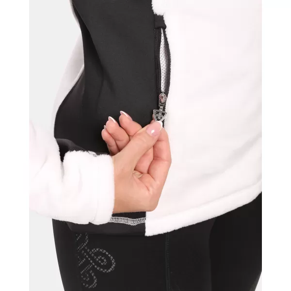  Fleece-Sweatshirt für Damen KILPI SKATHI-W ZL0206KI WEIß 