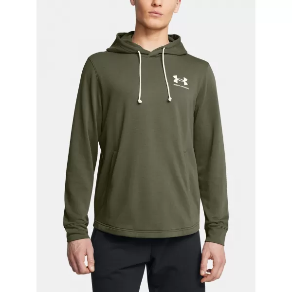  Herren-Sweatshirt UNDER ARMOUR UA RIVAL TERRY LC HD 1370401-390 GRÜN 
