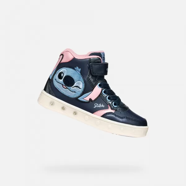  Mädchen-Sneaker GEOX SKYLIN J568WH0BCKNC0694 DUNKELBLAU 