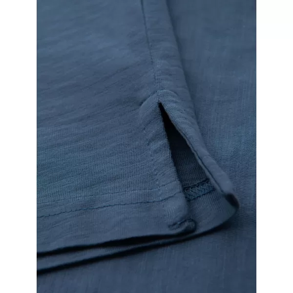  Herren t -Shirt mit einem Kragen OMBRE OM-POWS-0142 DUNKELBLAU 