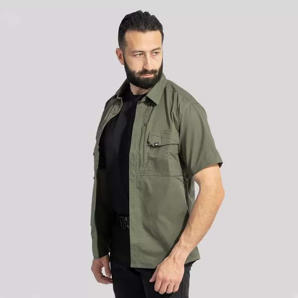  Herrenhemd PENTAGON PLATO SHIRT SHORT K02019 TARNGRÜN 