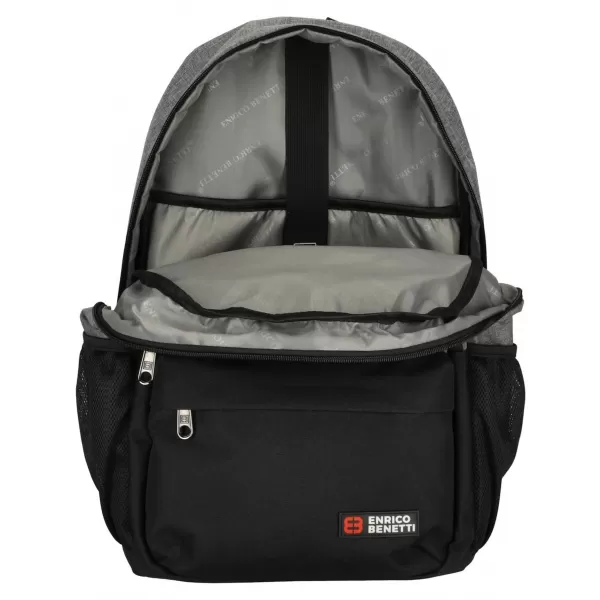  Rucksack ENRICO BENETTI HAMBURG NOTEBOOK BACKPACK 23 L HELLGRAU 