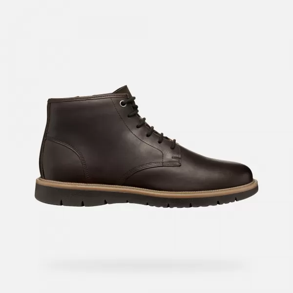  Herrenschuhe GEOX POVE G011452 DUNKELBRAUN 