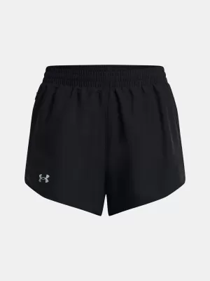Damen-Shorts UNDER ARMOUR UA FLY BY 3'' SHORTS 1382438-001 SCHWARZ