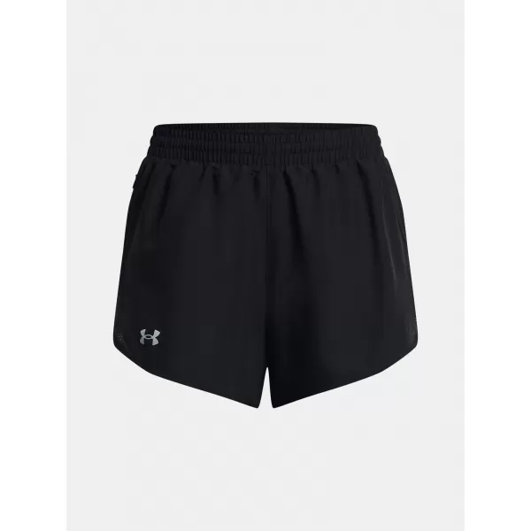 Damen-Shorts UNDER ARMOUR UA FLY BY 3'' SHORTS 1382438-001 SCHWARZ 