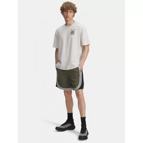  Herrenshorts UNDER ARMOUR UA M COURTSIDE SHORT 6004087-390 GRÜN 