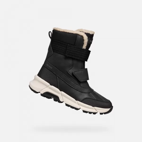  Stiefeletten für Jungen GEOX FLEXYPER PLUS J46LCF0MEFUC9999 SCHWARZ 
