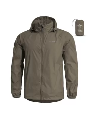 Herrenjacke PENTAGON CLOUDBURST PACKABLE MENS RAIN JACKET K07019 BRAUNGRAU
