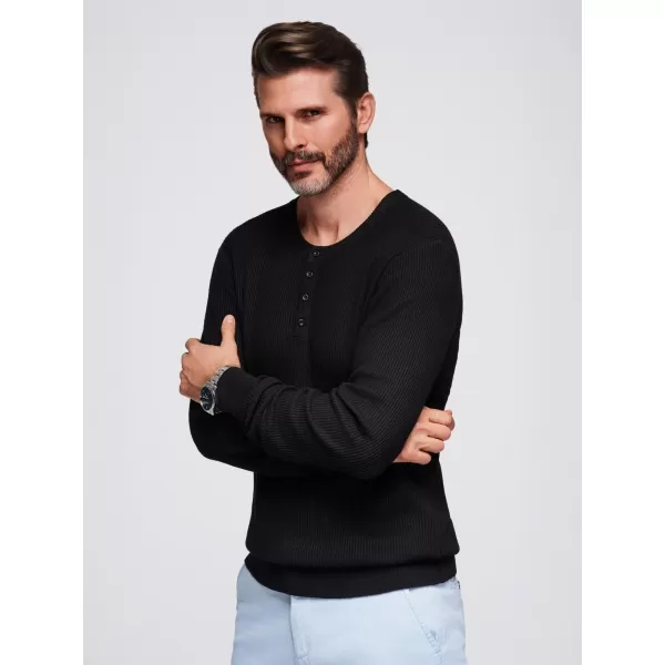  Herrenpullover OMBRE OM-SWSW-0182 SCHWARZ 