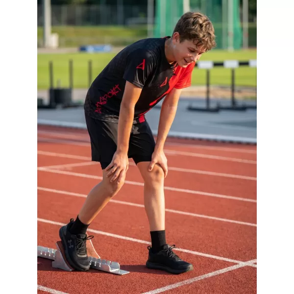  Funktionaler t -Shirt -Prämie von Kindern ALTISPORT VOJ/ALM112TR01 SCHWARZ 