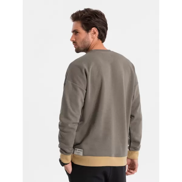  Herren-Sweatshirt OMBRE B1673 KHAKI 
