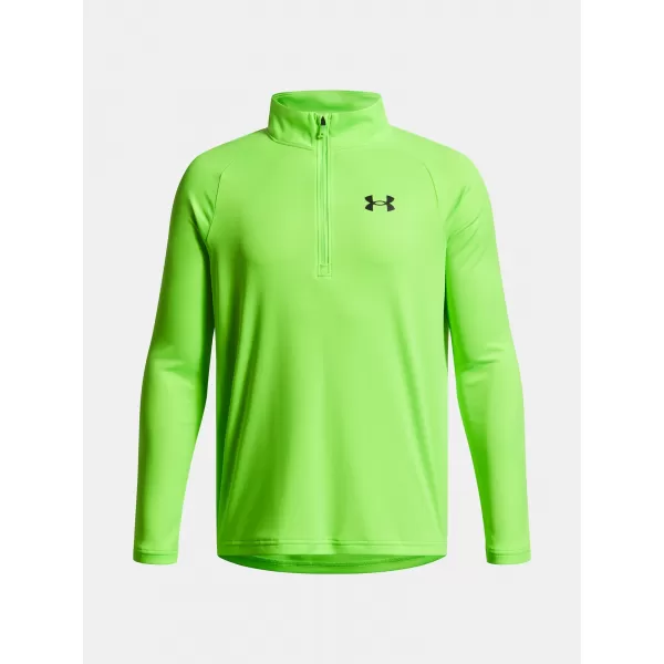  T-Shirt für Jungen UNDER ARMOUR UA TECH 2.0 1/2 ZIP 1363286-389 GRÜN 