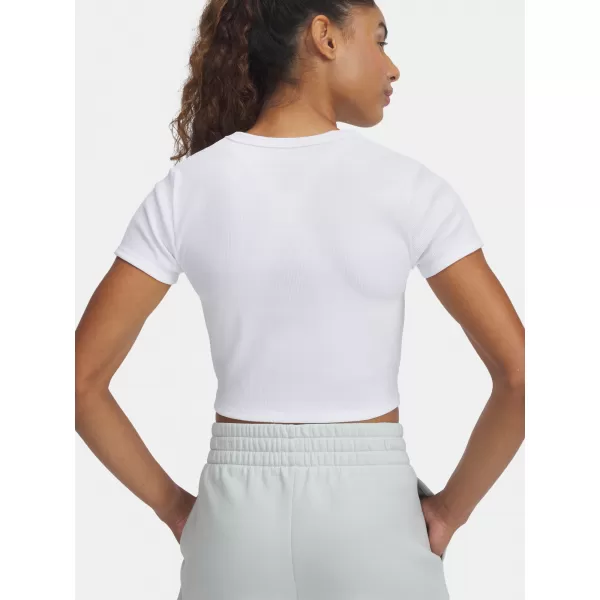  Damen-T-Shirt UNDER ARMOUR UA RIVAL RIB BABY TEE 6000264-100 WEIß 