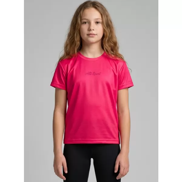  Funktionaler t -Shirt -Prämie von Kindern ALTISPORT VOJ/ALK075TR01 LEUCHTEND ROT 