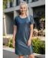 Damen erweitert T -Shirt Premium ALTISPORT VOJ/ALW075SAT02 DUNKEL-PETER