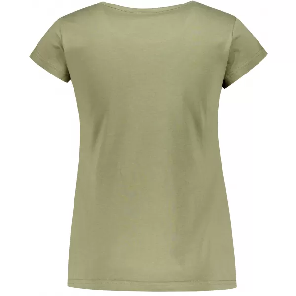  Frauen t -Shirt mit kurzen Ärmeln ALTISPORT ALW192122 KHAKI 