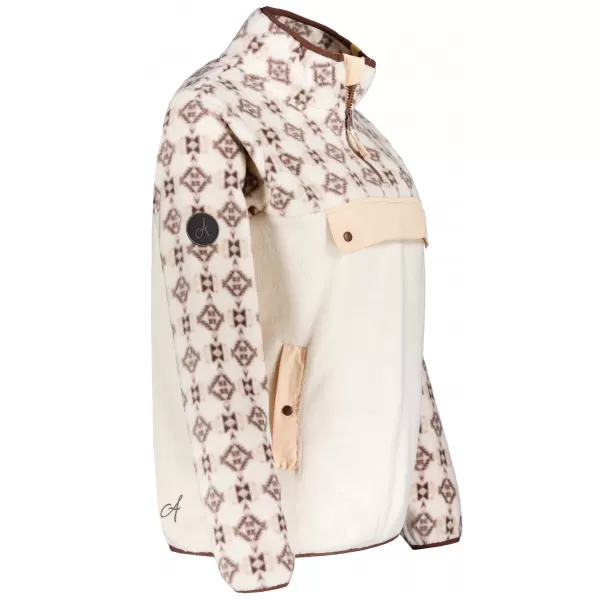  Fleece-Sweatshirt für Damen ALTISPORT GEMMY BEIGE 