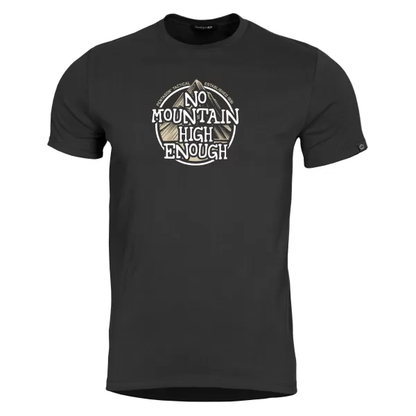  T-Shirt PENTAGON AGERON NO MOUNTAIN HIGH ENOUGH K09012 SCHWARZ 