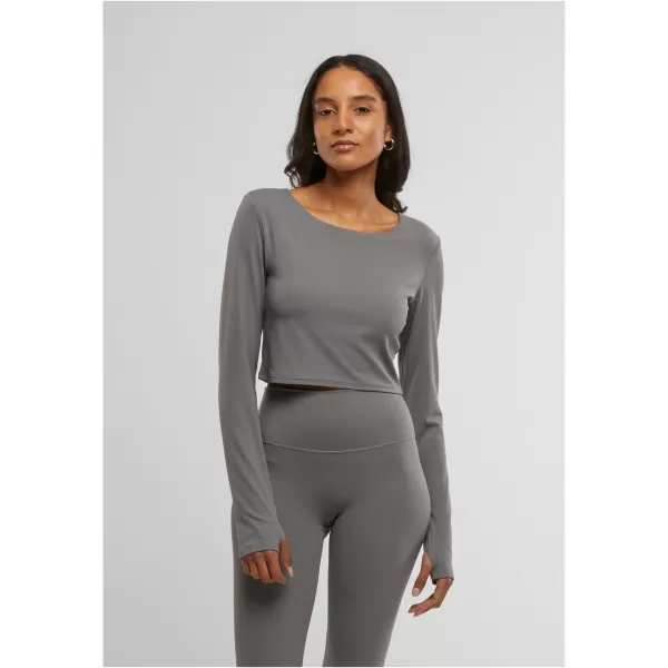  Damen-T-Shirt URBAN CLASSICS TB7807 SENIOR GRAU 