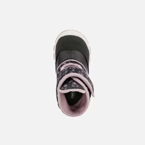  Stiefeletten für Mädchen GEOX FLANFIL ABX G008905 SCHWARZ 