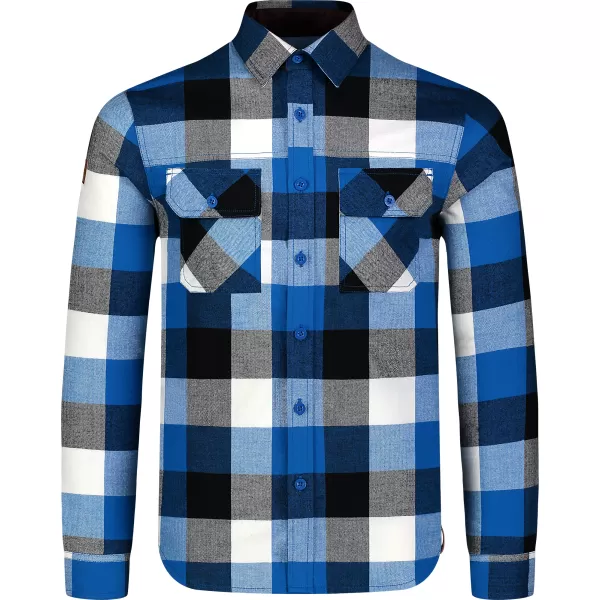  Flanellhemd NORDBLANC QUANTUM NBSSM8243 BLAU 