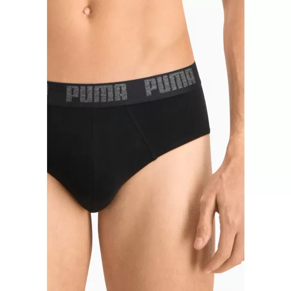 Herrenbekenntnisse PUMA BASIC BRIEF 2P 88910006 SCHWARZ/SCHWARZ 