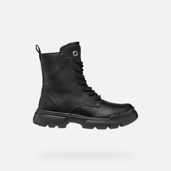  Stiefeletten für Mädchen GEOX JUNETTE J56HVB000BCC9999 SCHWARZ 