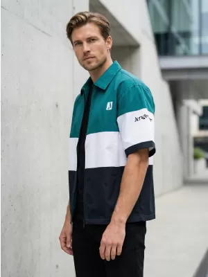 Premium-Herrenhemd ALTISPORT VOJ/ALM051KOS01 KEROSIN/SCHWARZ