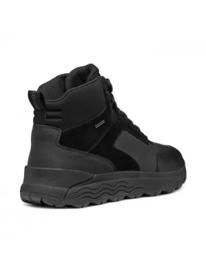 Herren-Stiefeletten GEOX SPHERICA 4X4 ABX G006731 SCHWARZ
