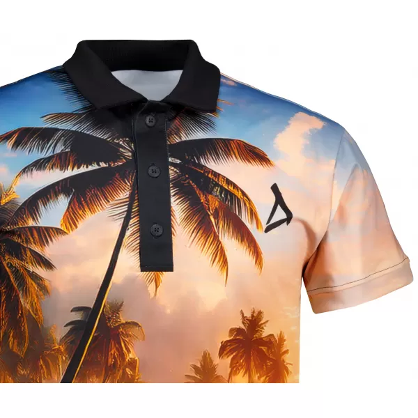  Herren-Funktions-T-Shirt mit Premium-Kragen ALTISPORT VOJ/ALM116TR05 PALMEN 