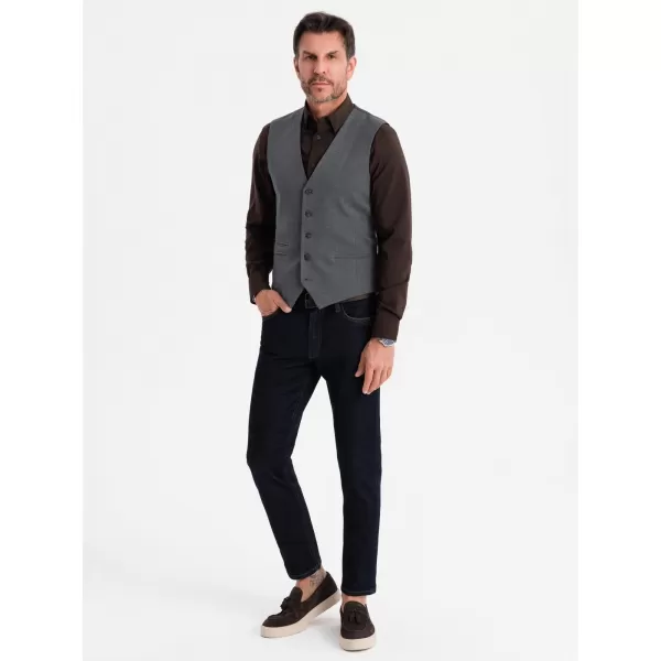  Weste OMBRE OM-BLZV-0142 GRAPHIT 