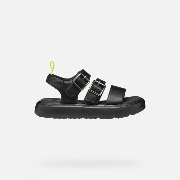  Sandalen für Mädchen GEOX KODETTE J55DBG000BCC9999 SCHWARZ 